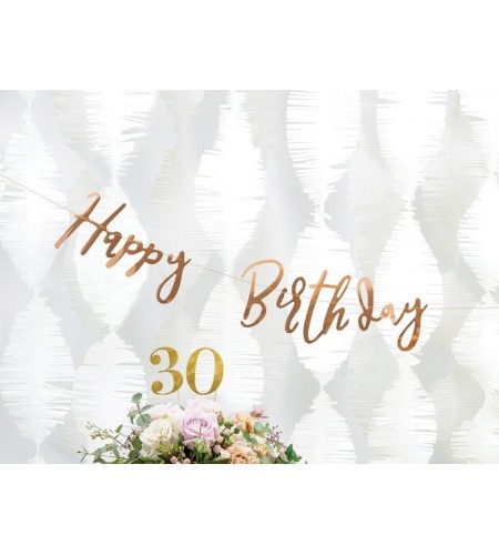 FAIXA HAPPY BIRTHDAY ROSE GOLD 